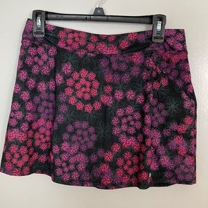 LL Bean, Size S, black, purple, pink, and gray colors, Women's Skort.